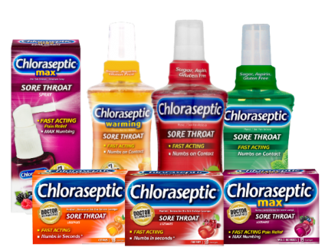 Chloraseptic Sore Throat Medicine Fast Acting Lozenges Sprays