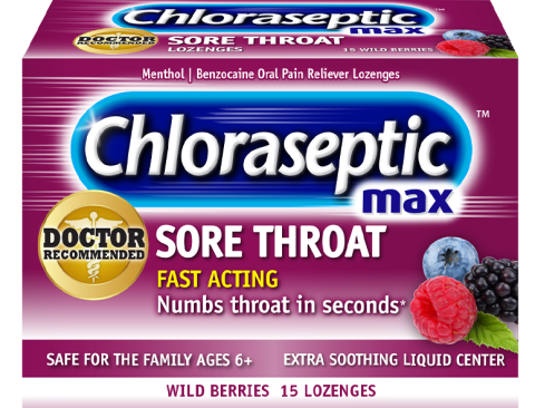 Chloraspetic Max Wild Berry Lozenge