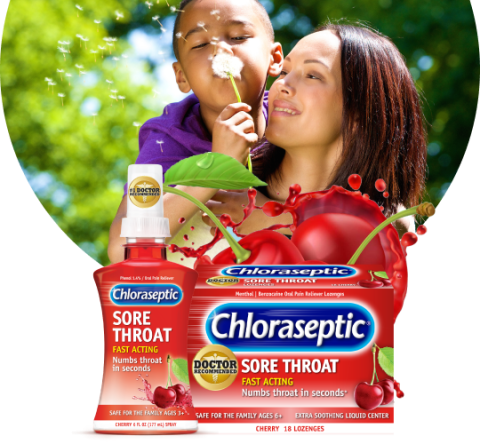 Chloraseptic is the #1 sore throat relief brand